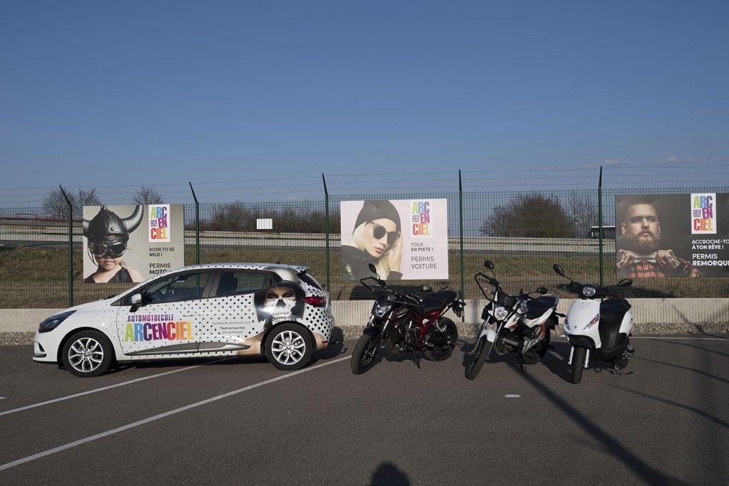 Moto voiture scooter piste habsheim